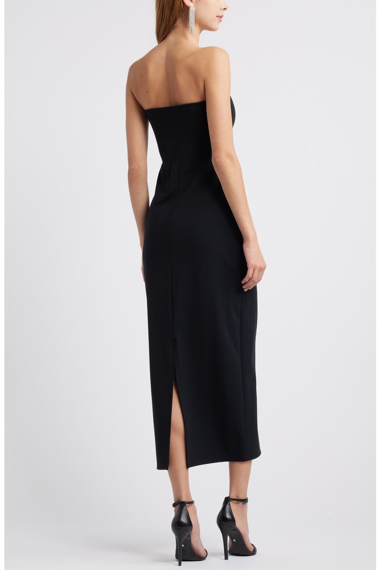 Strapless Dress, Alternate, color, BLACK
