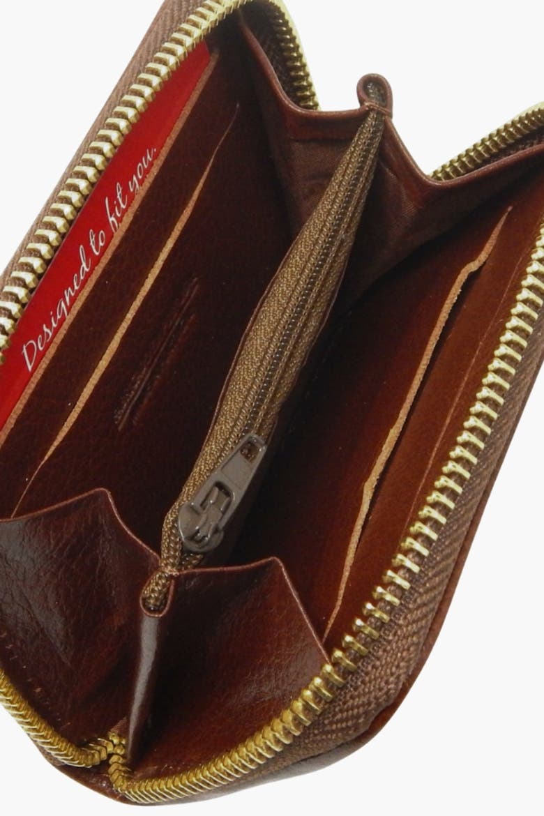 Unique Card Holder 275, Alternate, color, Brown / Black