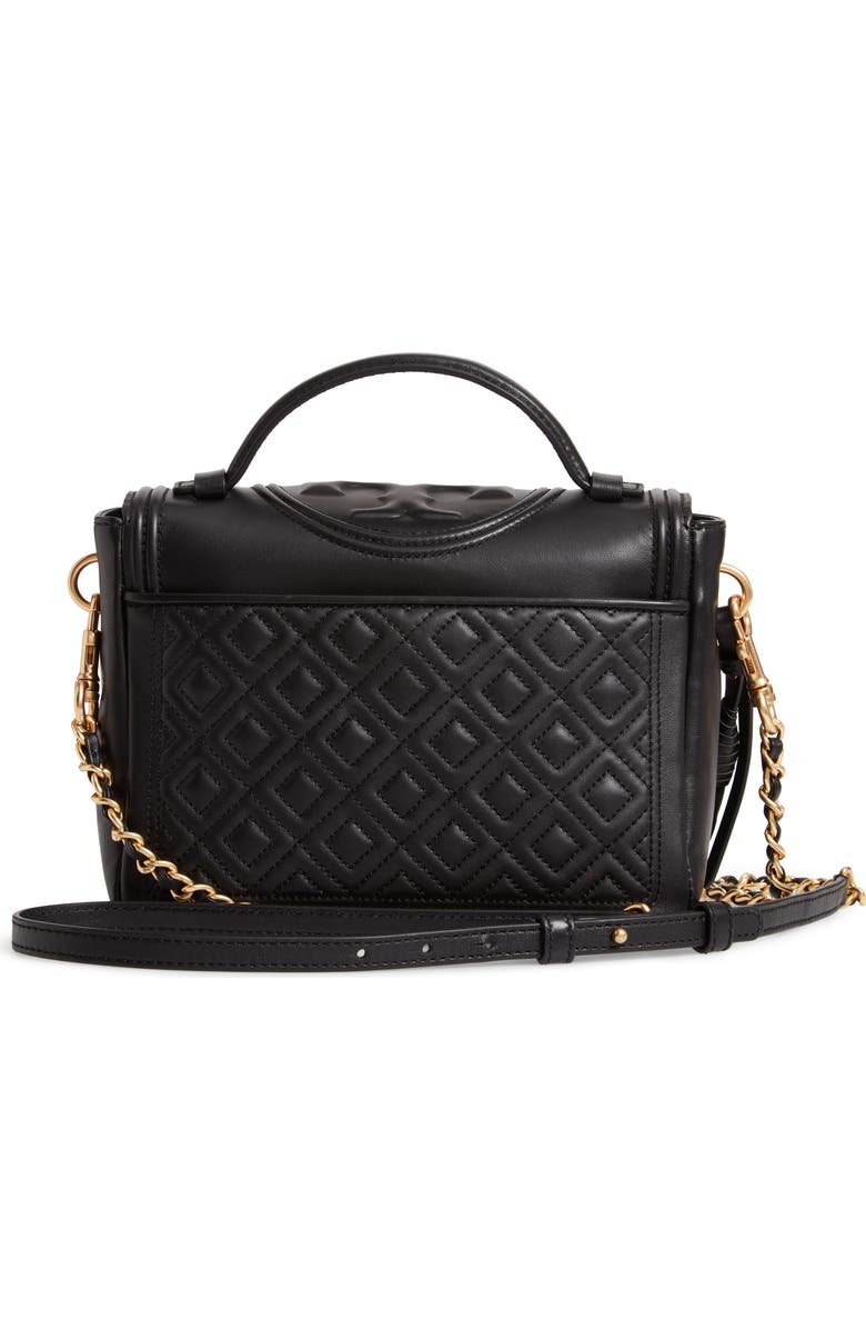 Tory Burch Fleming Quilted Leather Top Handle Satchel, Alternate, color,