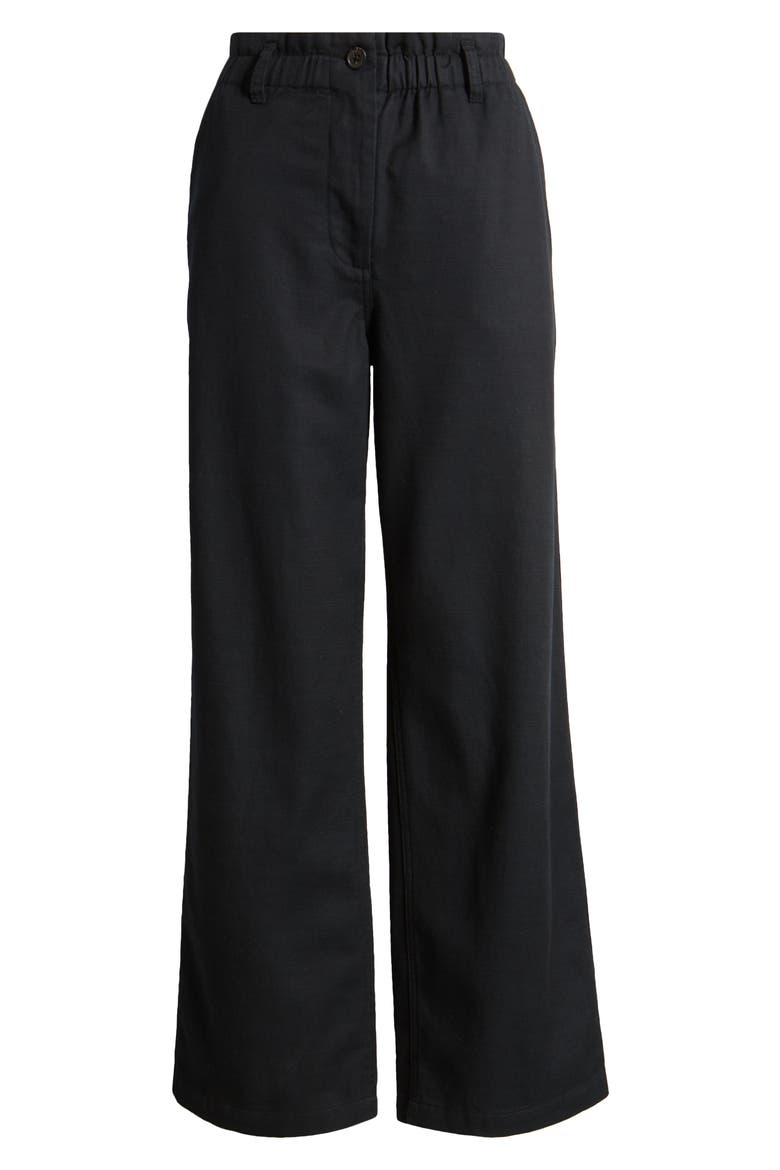 Lira High Waist Wide Leg Pants, Alternate, color, BLACK