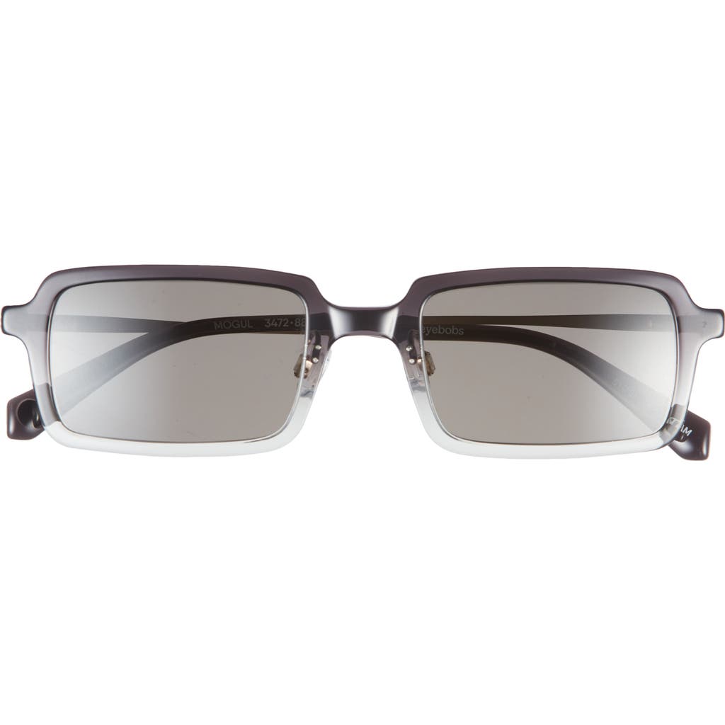 Eyebobs Mogul 50mm Small Polarized Rectangular Sunglasses In Gray