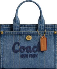 COACH Denim Cargo Tote
