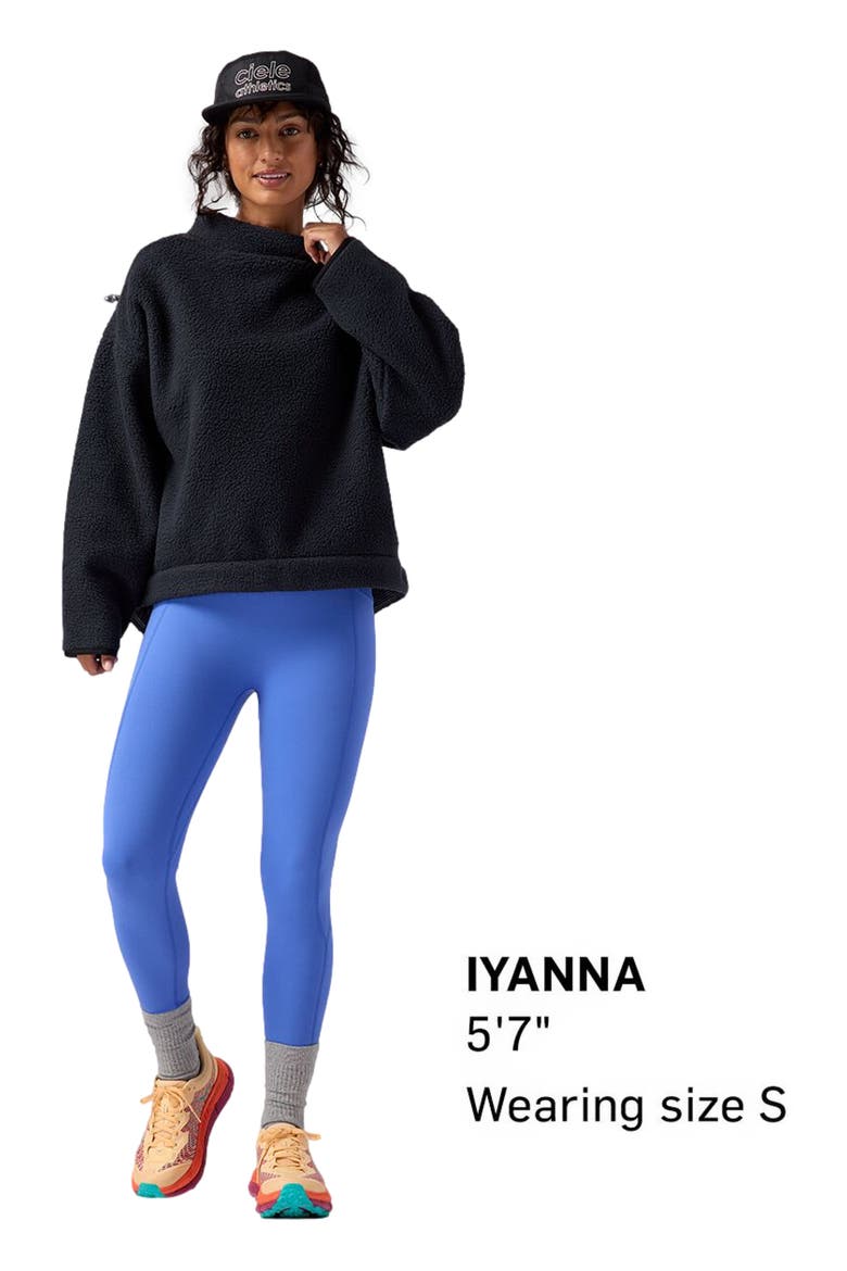 Wander Pile-Fleece Mock-Neck Top - Women's, Alternate, color, Black