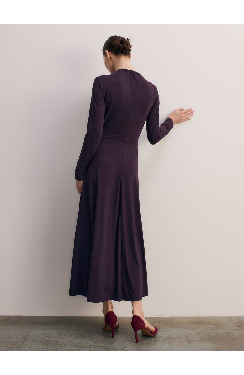 The Fold Rona Jersey Dress, Alternate, color, Purple