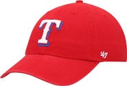 '47 Men's '47 Red Texas Rangers Clean Up Adjustable Hat