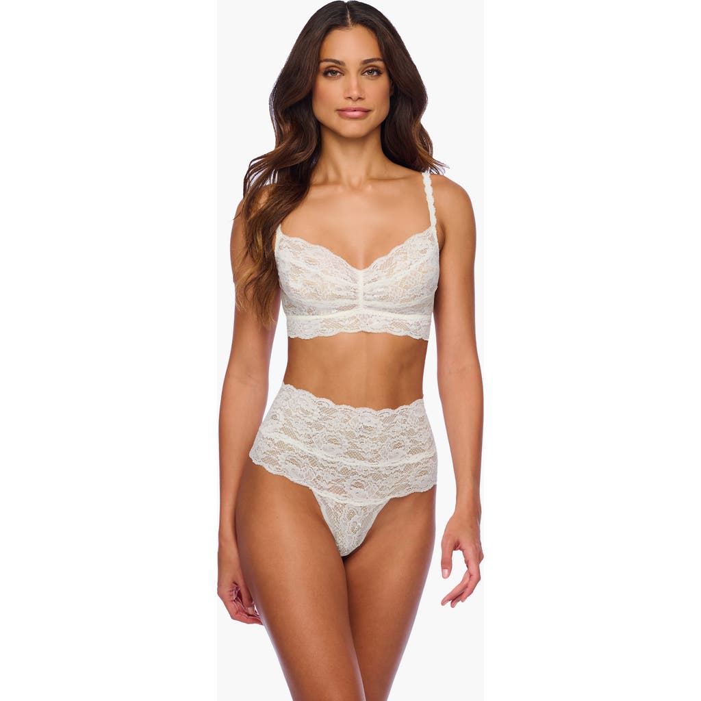 Cosabella Nsn High Waisted Thong In White