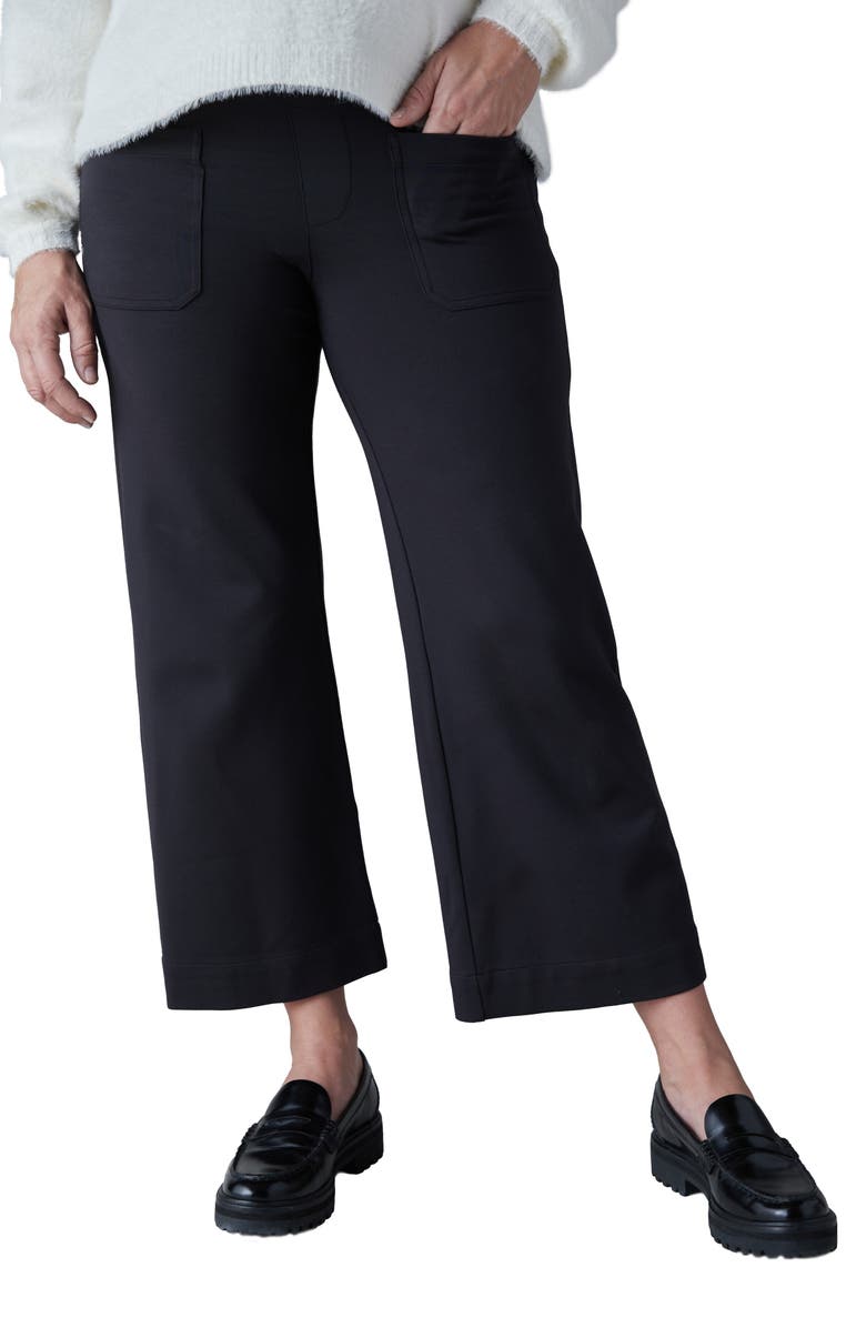 Ingrid & Isabel Crop Wide Leg Maternity Pants, Main, color,