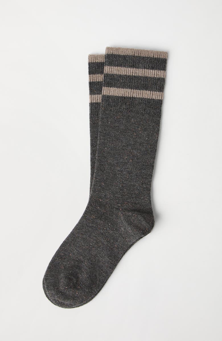 Brunello Cucinelli Sparkling knit socks, Alternate, color, 