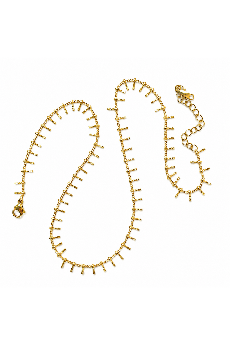 Ray of Light Gold Beaded Necklace, Main, color, Gold