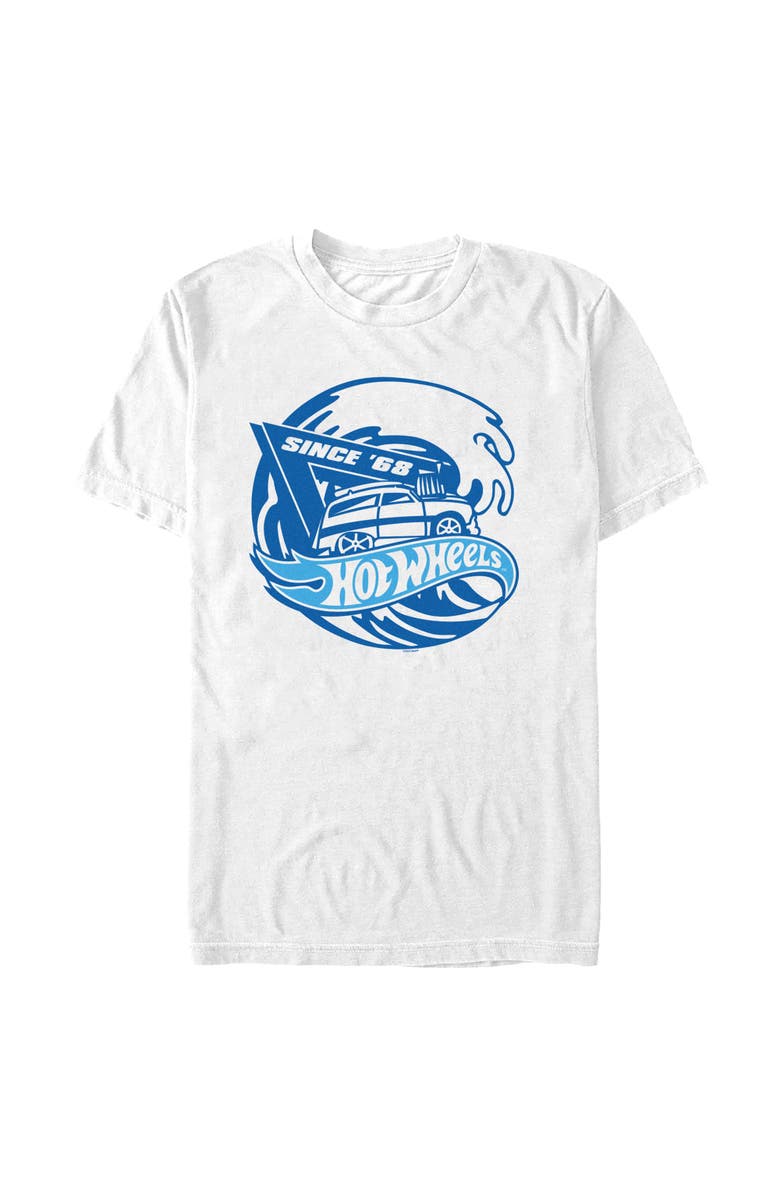 Hot Wheels Men's Hot Wheels Since 1968 Ocean Wave  Graphic T-Shirt, Main, color, White