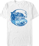 Hot Wheels Men's Hot Wheels Since 1968 Ocean Wave  Graphic T-Shirt