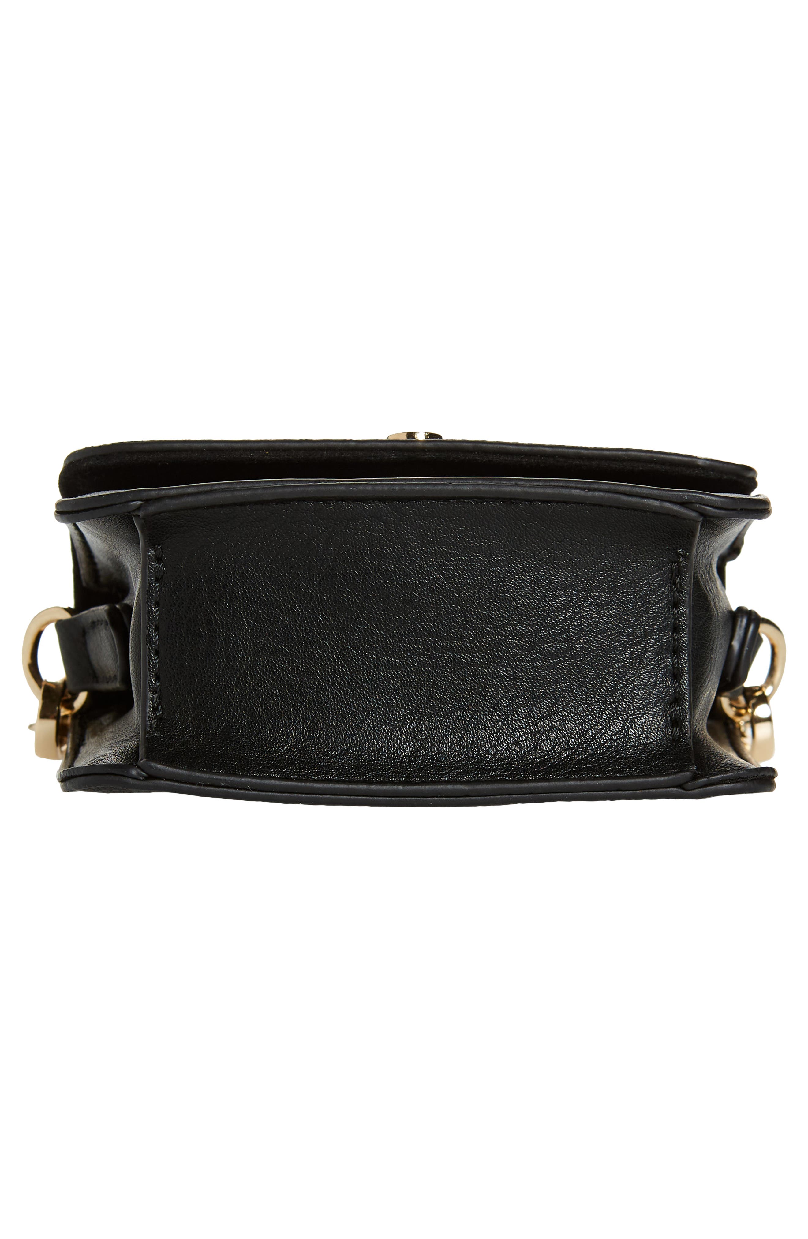 Micro Mini Willow Vegan Leather Crossbody & Credit Card Case, Alternate, color, BLACK