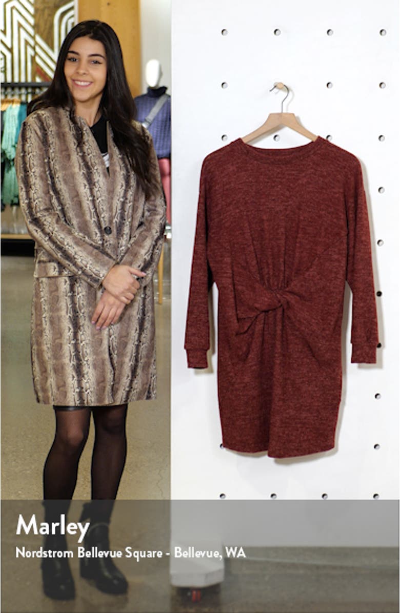 Twist Front Sweater Dress, sales video thumbnail