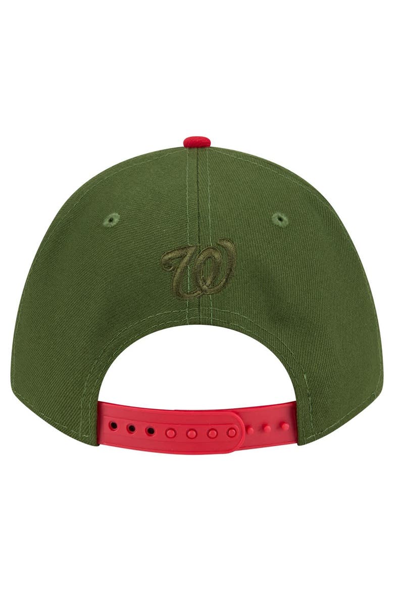 Men's New Era Dark Green Washington Nationals City Feature 9FORTY A-Frame Adjustable Hat, Alternate, color, Dark Green