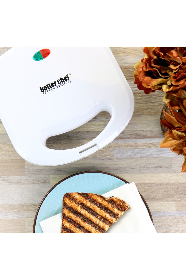 Nonstick Panini Contact Grill in White, Alternate, color, White