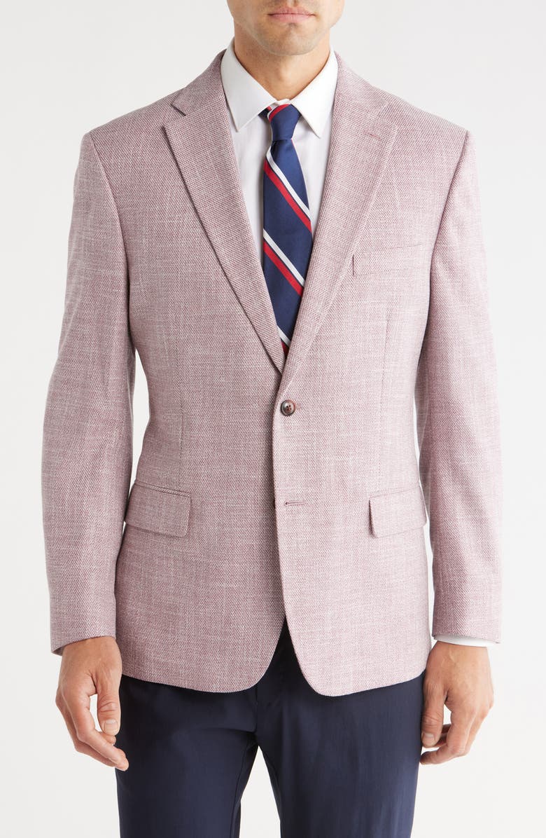 Tommy Hilfiger Notch Lapel Blazer, Main, color, Pink