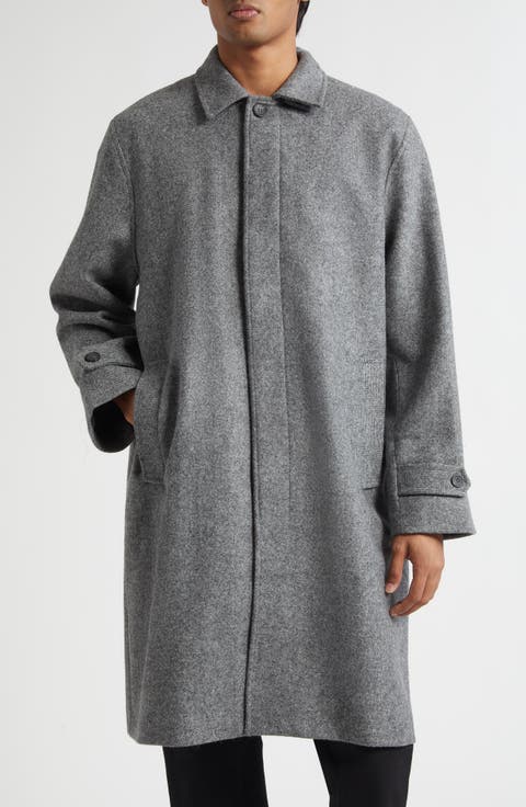 Heritage Herringbone Wool Coat