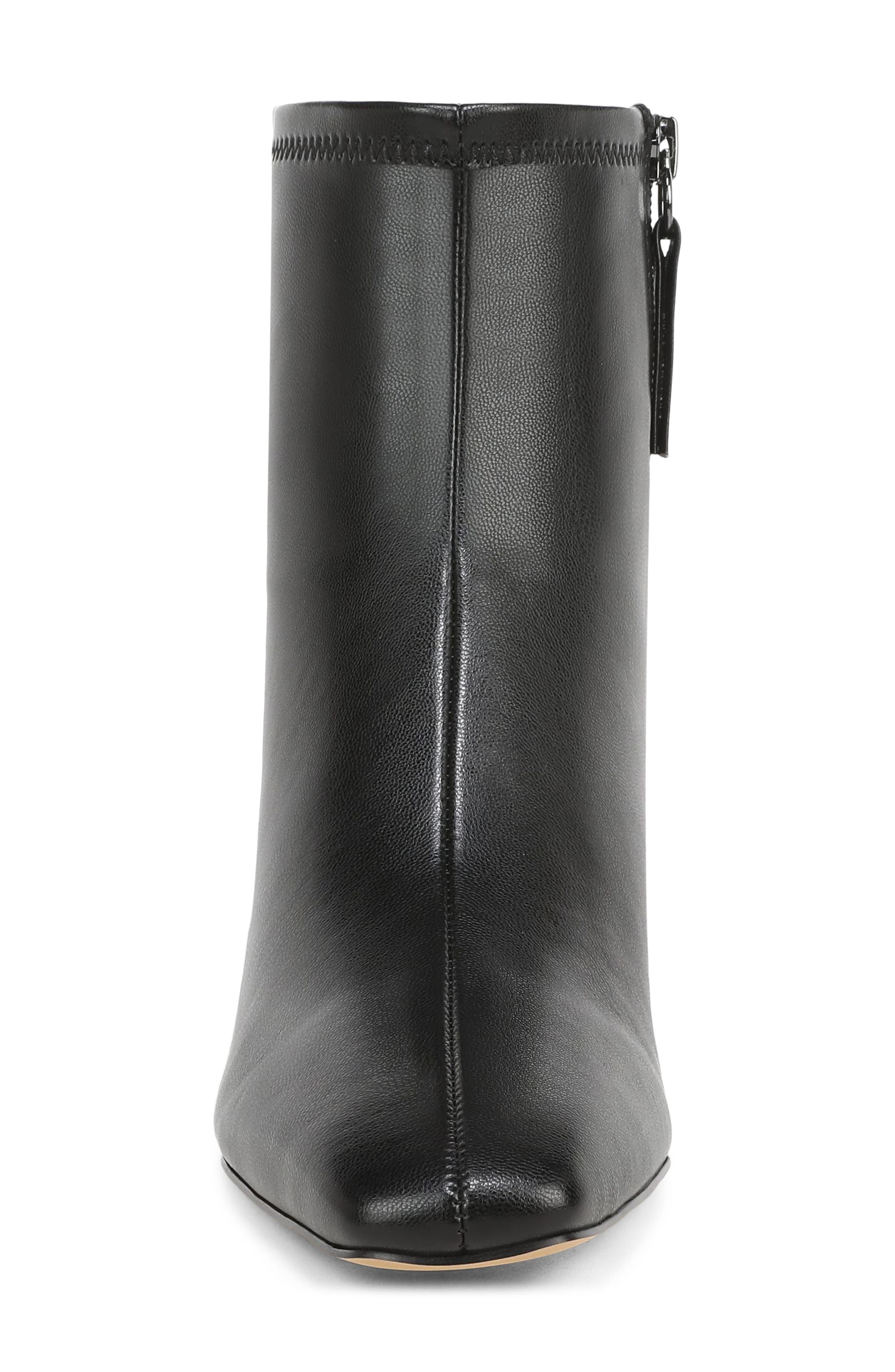 Flxstina Faux Leather Bootie, Alternate, color, BLACK