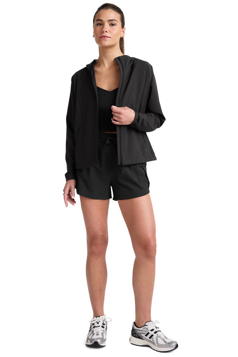 Cross Country Packable Jacket, Alternate, color, BLACK