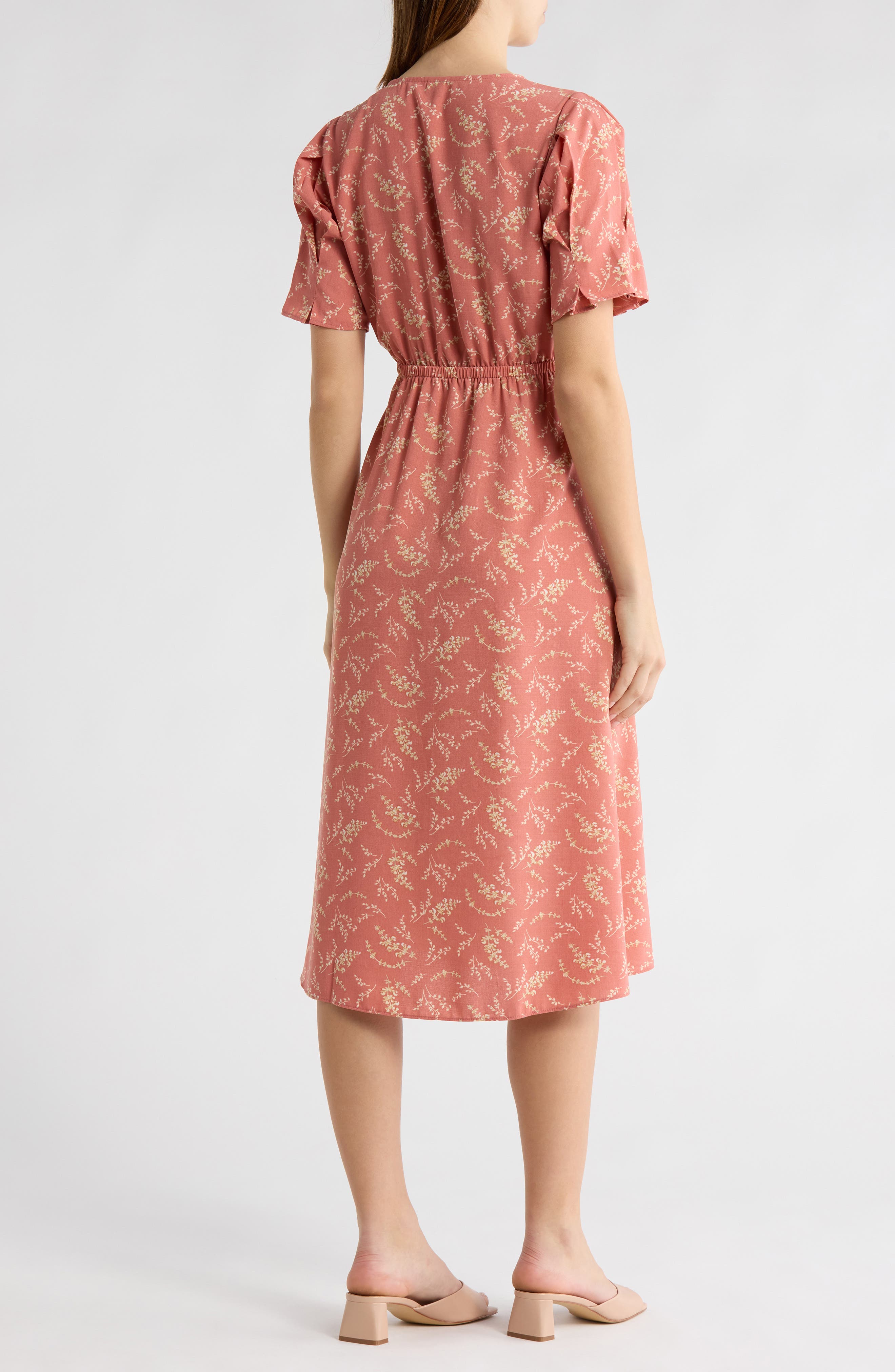 Short Sleeve Button Front Dress - image 4