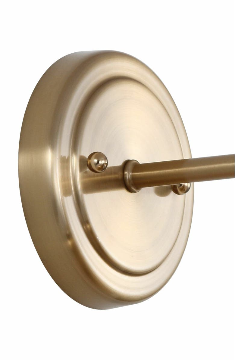 JONATHAN Y July Metal Shade Sconce, Alternate, color, Brass Gold