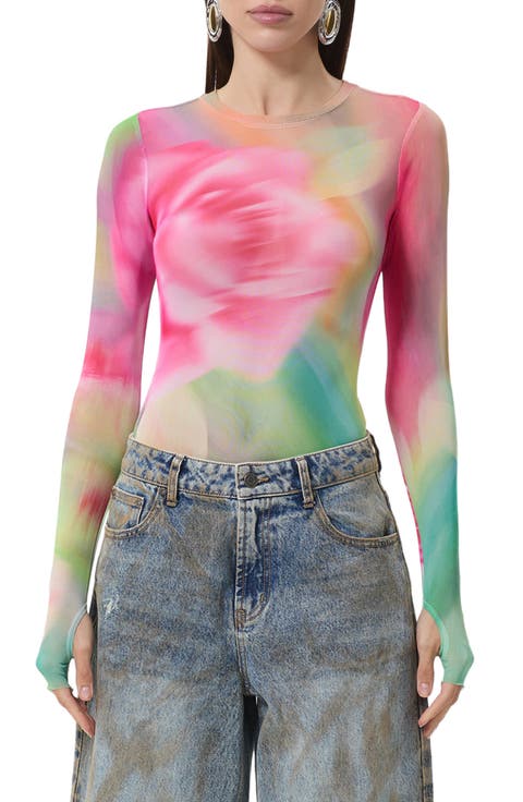 Kaylee Floral Print Long Sleeve Shirt