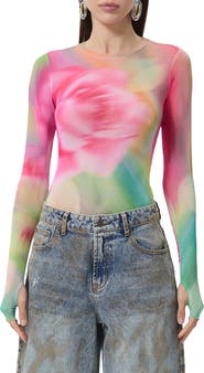 AFRM Kaylee Floral Print Long Sleeve Shirt