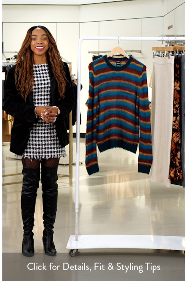 Fluffy Stripe Sweater video