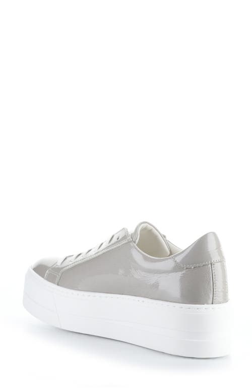 Bos. & Co. Maya Platform Sneaker In Silver Grey