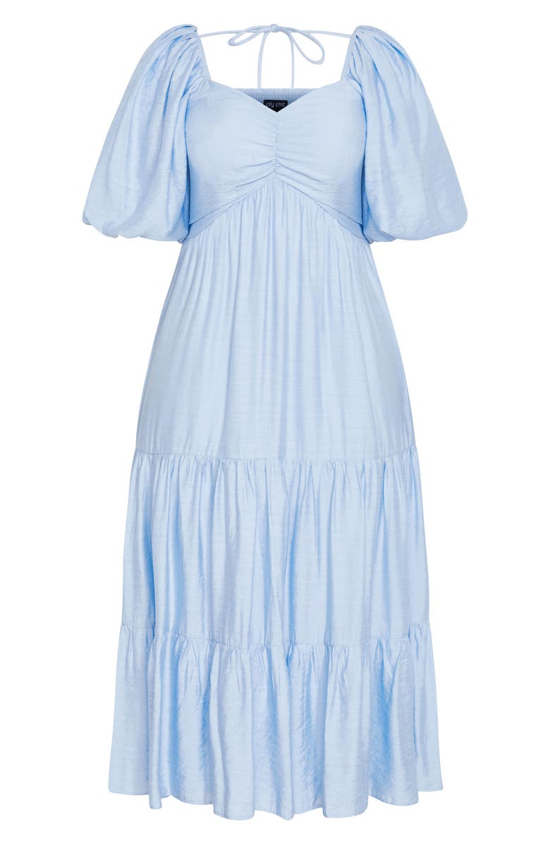 City Chic Mindy Tiered Midi Dress, Alternate, color, 