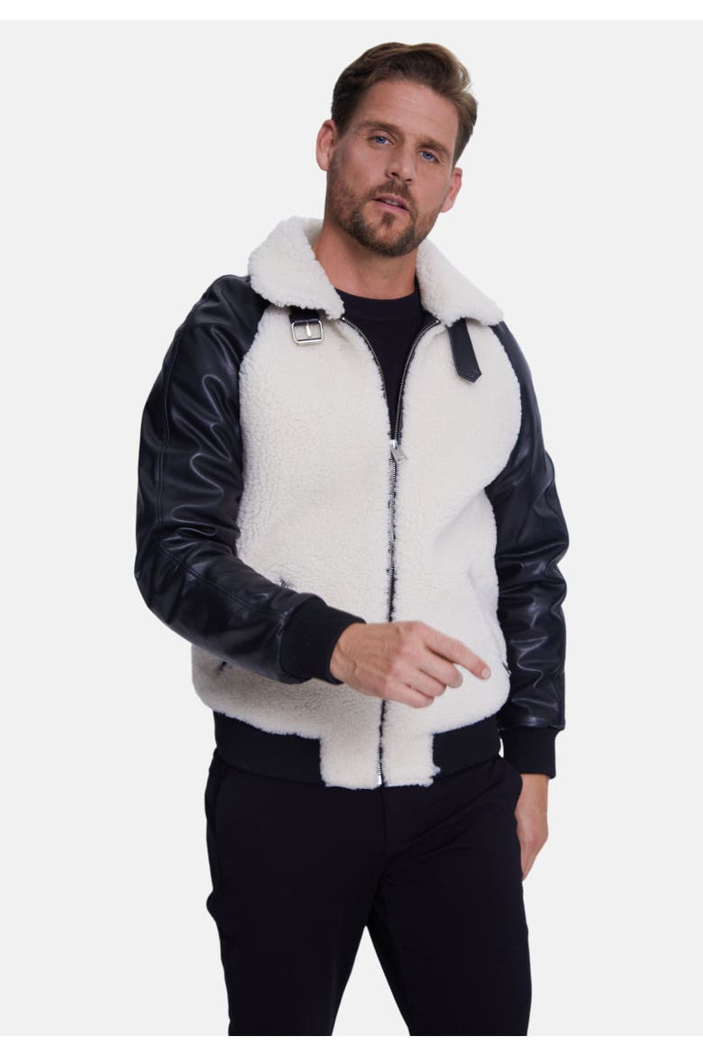 John Sheepskin Jacket, Alternate, color, Black