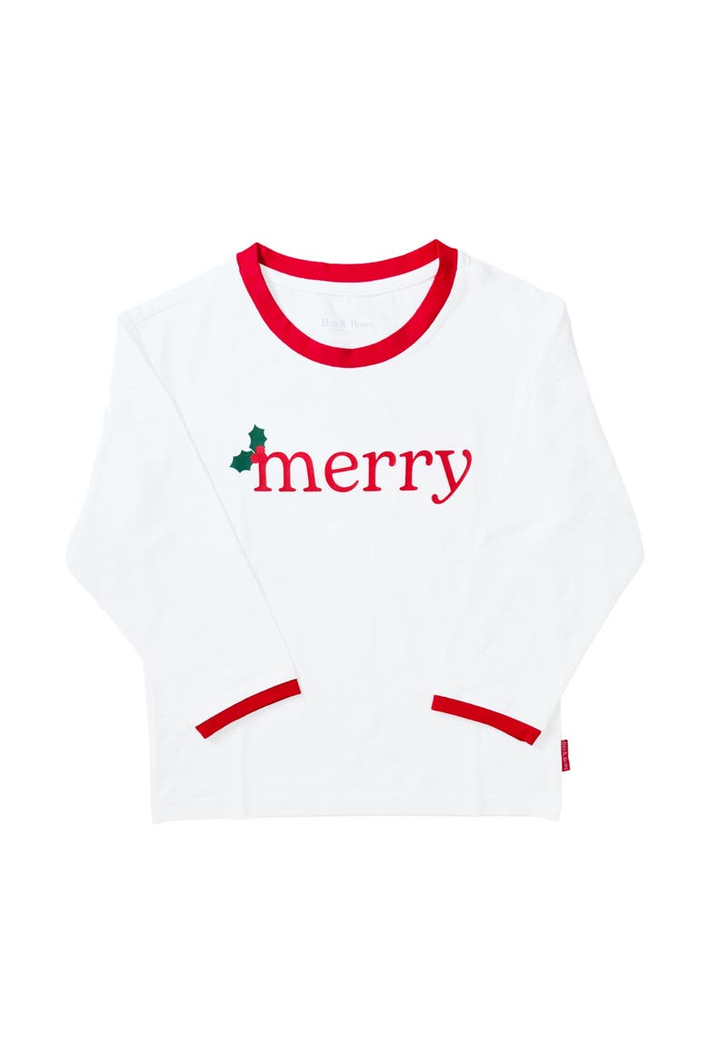 Merry Long Sleeve T-Shirt, Main, color, Red