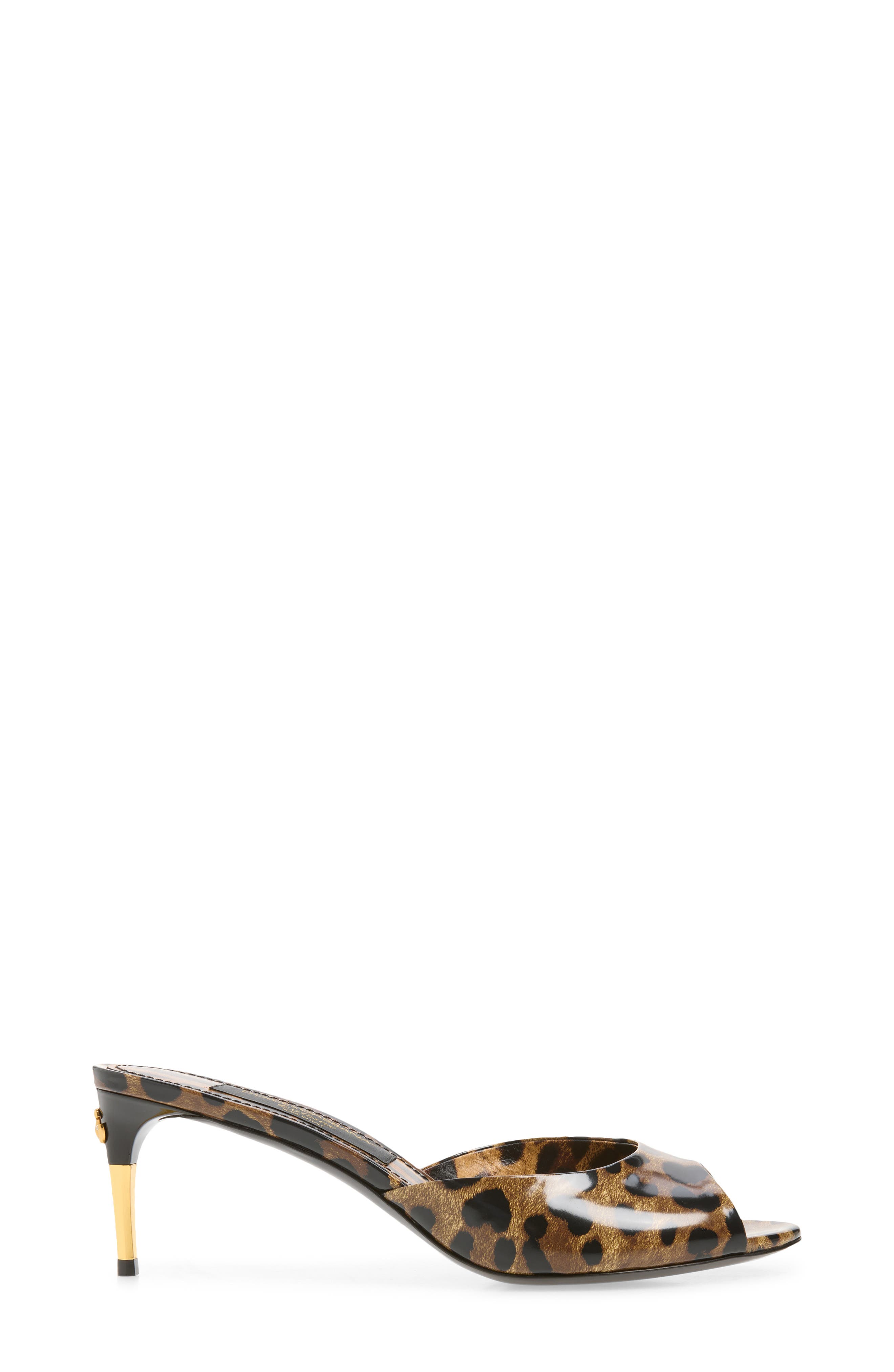 Keira Leather Mule, Alternate, color, LEOPARD