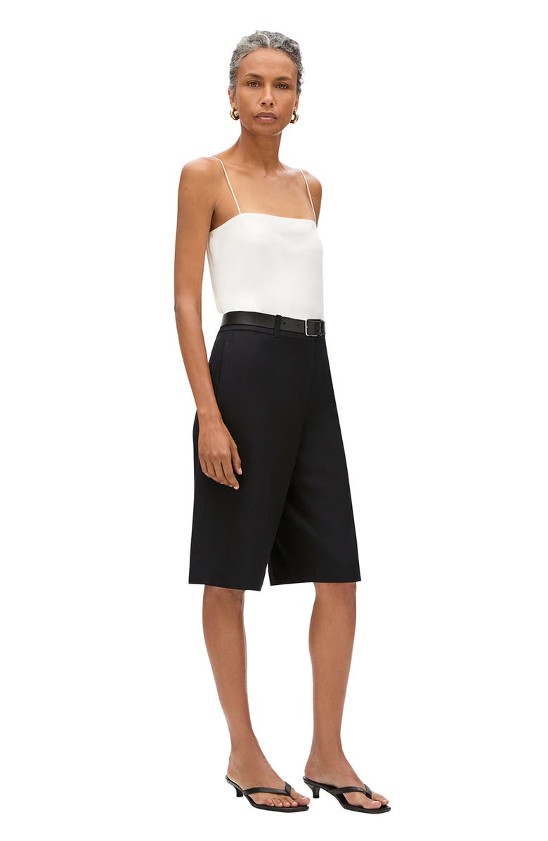 Another Tomorrow Bermuda Pant, Alternate, color, Black
