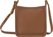 Longchamp Small Le Foulonné Leather Crossbody Bag