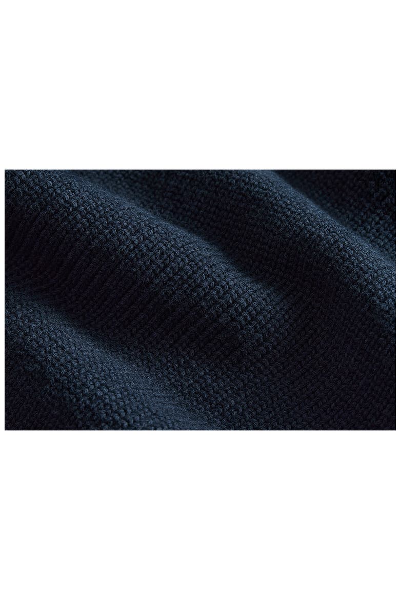 Stretch Cotton Blend Zip Sweater Vest, Alternate, color, NAVY