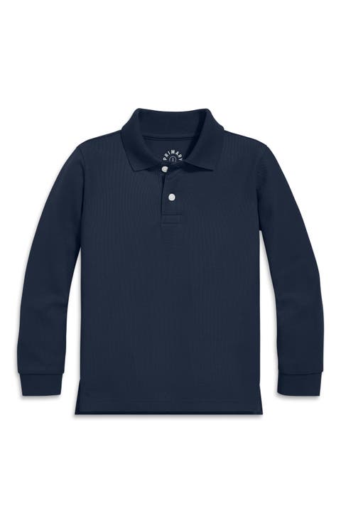 Long Sleeve Pique Polo (Toddler, Little Kid, & Big Kid)