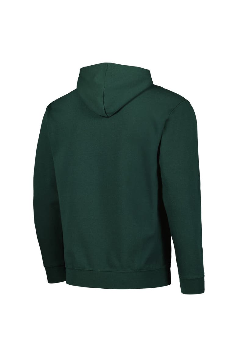Men's Colosseum Green Charlotte 49ers Arch and Logo Pullover Hoodie, Alternate, color, Green