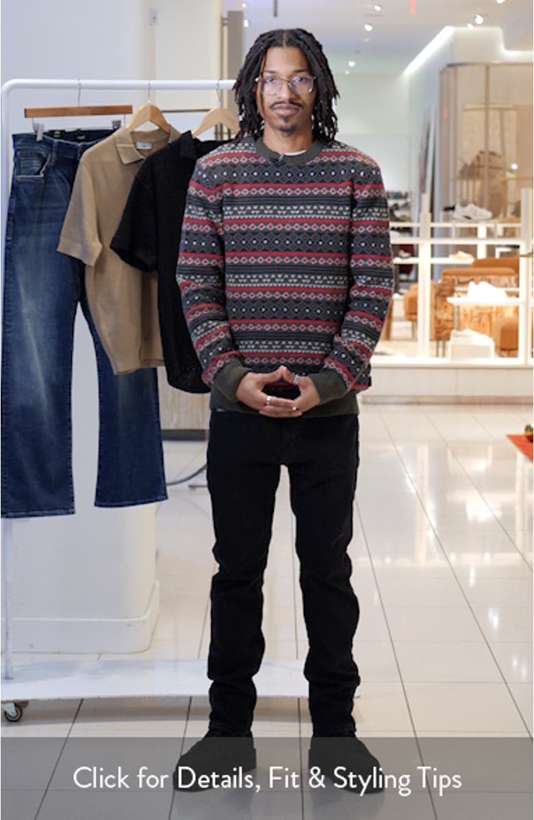 Easdale Fair Isle Wool & Cotton Crewneck Sweater, sales video thumbnail