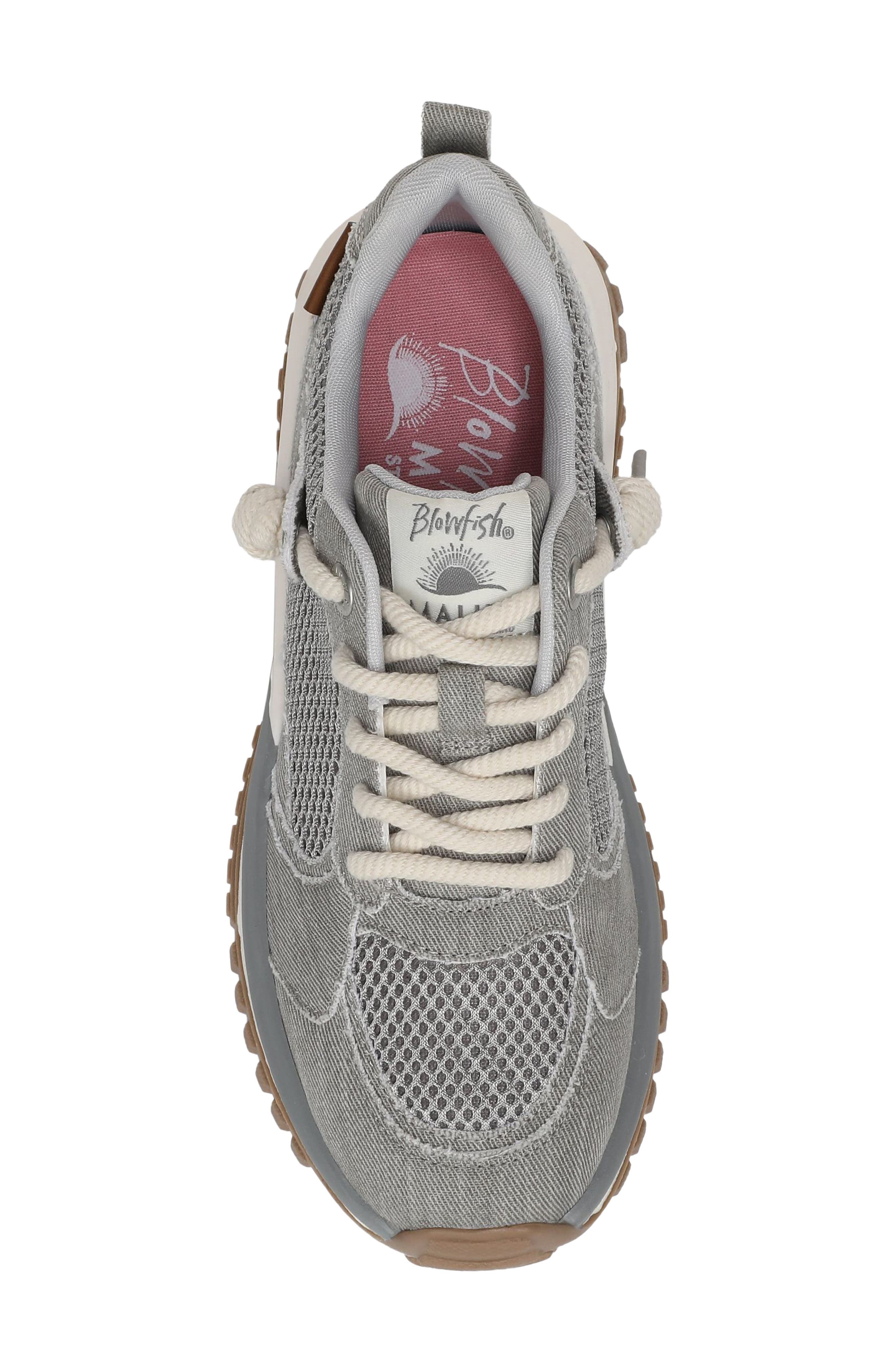 Blowfish Malibu Leotina Trainer Sneaker, Alternate, color, Marine Grey Canvas