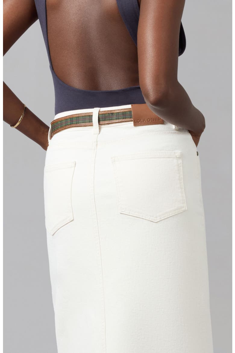 Halston High Rise Maxi Skirt, Alternate, color, RAW