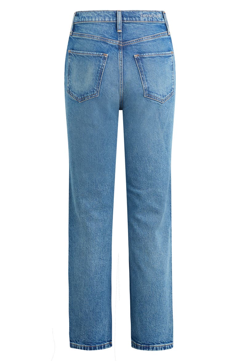 The Valentina Super High Waist Ankle Straight Leg Jeans, Alternate, color, MAUI