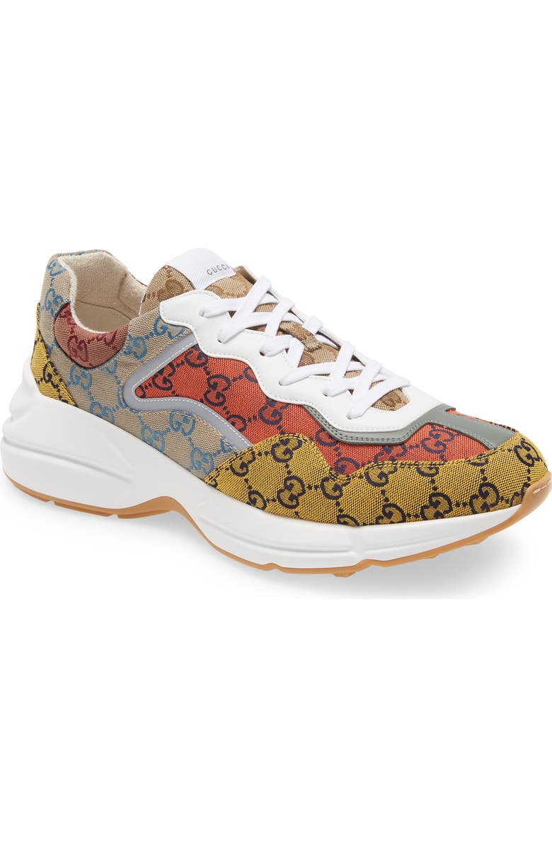 Gucci Rhyton Multicolor GG Sneaker, Main, color,