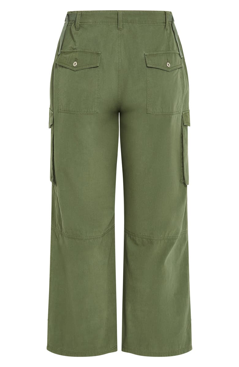 City Chic Mia Cargo Pants, Alternate, color, Olive
