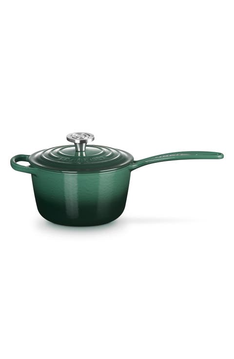 Signature 1.75-Quart Enameled Cast Iron Saucepan
