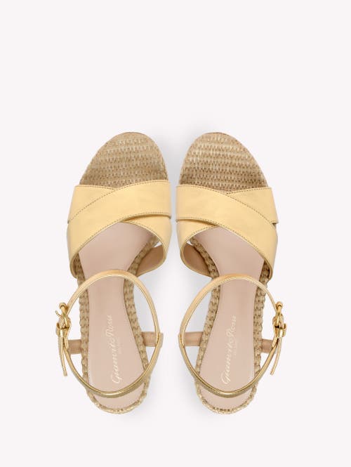 Gianvito Rossi Bebe Sandals In Metallic Gold