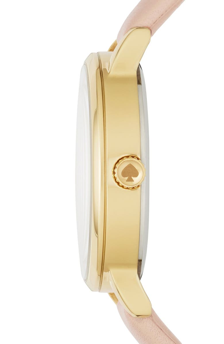 Kate Spade New York 'metro' leather strap watch, 34mm, Alternate, color,