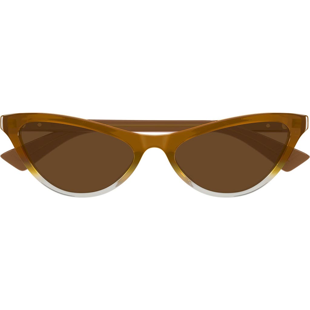 Bottega Veneta 56mm Cat Eye Sunglasses In Brown