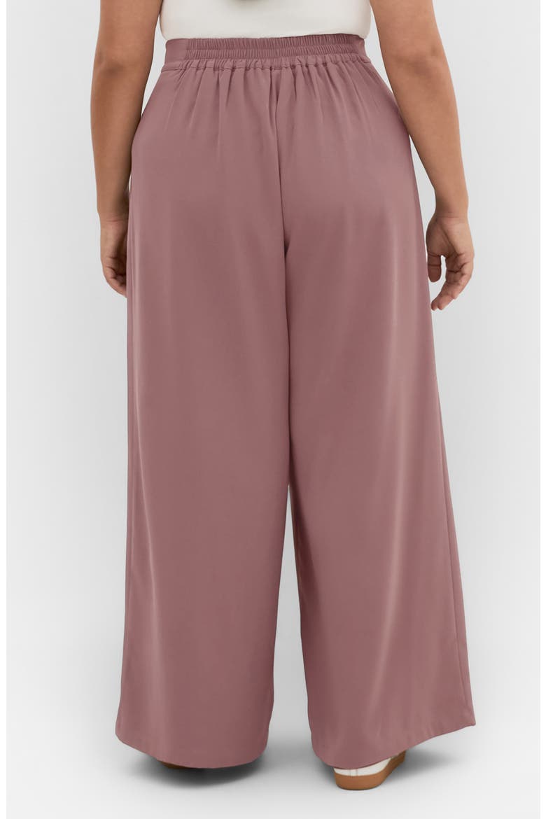 Abbie Wide Leg Pants, Alternate, color, CINNAMON