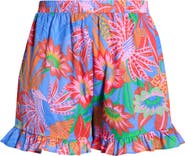 SUGARLIPS Cindal Floral Daniela Ruffle High Waist Shorts